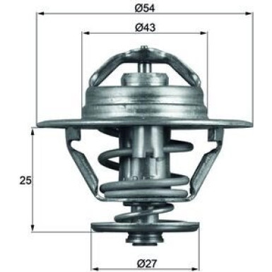 Thermostateinsatz mit Dichtung TX 93 83D