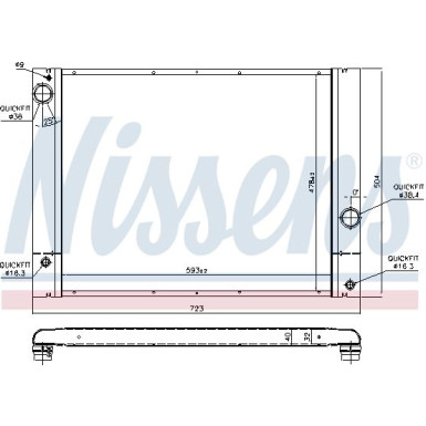 Wasserkühler PKW 60772