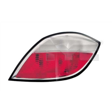 Heckleuchte L O K-PLATTE WEIß/ROT OPEL ASTRA H (-CARAVAN) 5-T 4,04-3,07 4617,658,1