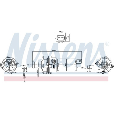 NISSENS Wasserpumpe 831052 NISSENS Wasserpumpe 831052