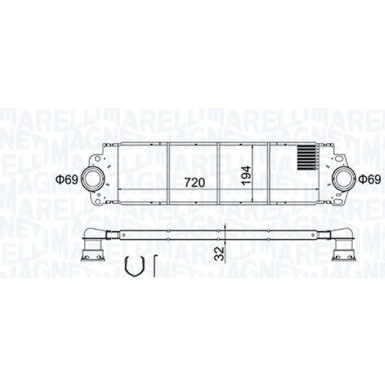 MAGNETI MARELLI Ladeluftkühler 351319204200 MAGNETI MARELLI Ladeluftkühler 351319204200