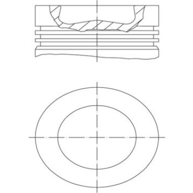 MAHLE ORIGINAL Kolben 0053811 MAHLE ORIGINAL Kolben 0053811