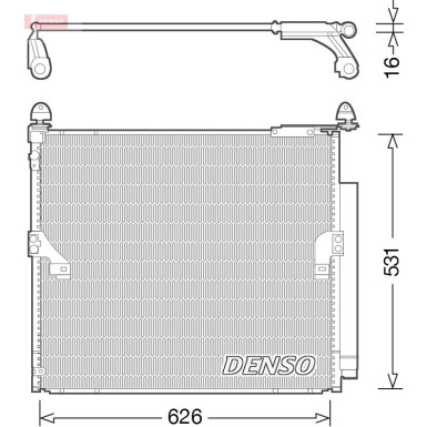 DENSO Klimaanlagenkühler DCN50038