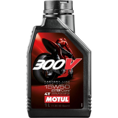 Motul 300V FL Road Racing 15W-50 1 Liter 104125 Motul 300V FL Road Racing 15W-50 1 Liter 104125