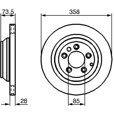 Bremsscheibe HA 0 986 479 259 Bremsscheibe HA 0 986 479 259