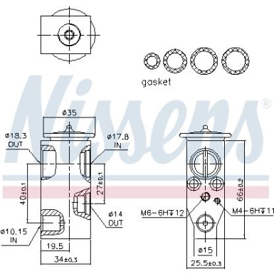 NISSENS Ventil 999366 FIRST FIT NISSENS Ventil 999366 FIRST FIT