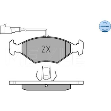 Bremsbelagsatz Fiat P. Palio 96- Mit Sensor MEYLE-ORIGINAL: True to OE 025 232 2018/W Bremsbelagsatz Fiat P. Palio 96- Mit Sensor MEYLE-ORIGINAL: True to OE 025 232 2018/W
