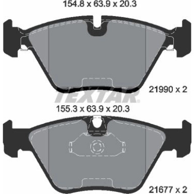 Bremsbelagsatz Bmw P. E39 10/96 2199003