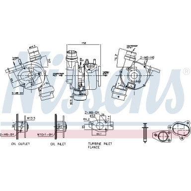 Nissens Turbo DACIA Duster,RENAULT,NISSAN 10 FACTORY NEW 93072