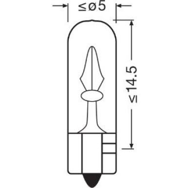 OSRAM W12W 12V 12W W2x4.6d Glühlampen - 2er Blister Pack