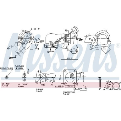 Nissens Turbo FORD Transit 06 FACTORY NEW 93251 Nissens Turbo FORD Transit 06 FACTORY NEW 93251