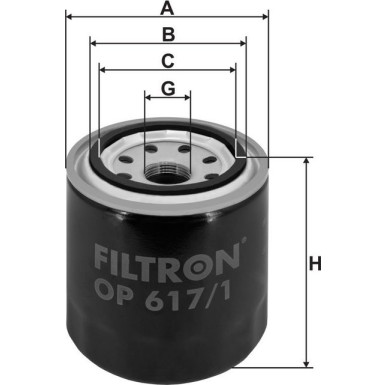 FILTRON Ölfilter OP 617/1 FILTRON Ölfilter OP 617/1