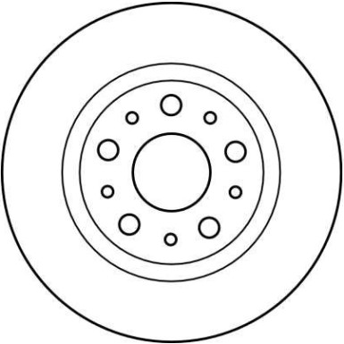 Bremsscheibe Alfa S. 166 2.0-3 DF2762 Bremsscheibe Alfa S. 166 2.0-3 DF2762