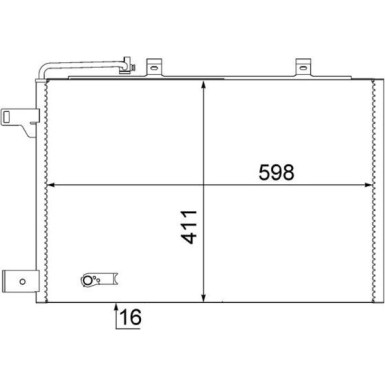Kondensator, Klimaanlage AC 370 000S Kondensator, Klimaanlage AC 370 000S