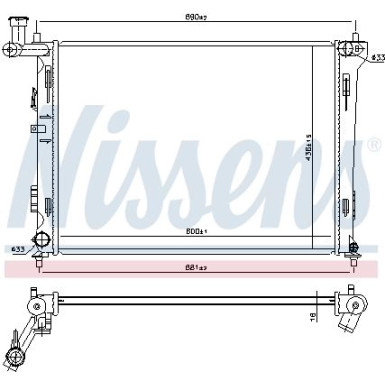 Wasserkühler PKW 66674
