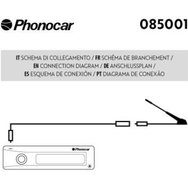 Phonocar Antennenkabel-Verlängerung DIN 60 cm Antennenkabel-verlängerung - DIN - 60 cm 085001