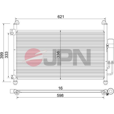 JPN Kondensator, Klimaanlage 60C9101-JPN JPN Kondensator, Klimaanlage 60C9101-JPN