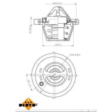 Thermostat, Kühlmittel 725182 Thermostat, Kühlmittel 725182