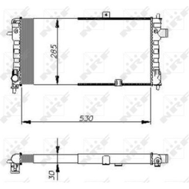 Kühler, Motorkühlung NRF58675 Kühler, Motorkühlung NRF58675