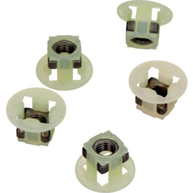 M6-Befestigungsbuchse Unter Dem Motor / Stoßstange Citroen / Peugeot / Renault - Verschiedene Modelle (5 Stück) C60633 M6-Befestigungsbuchse Unter Dem Motor / Stoßstange Citroen / Peugeot / Renault - Verschiedene Modelle (5 Stück) C60633