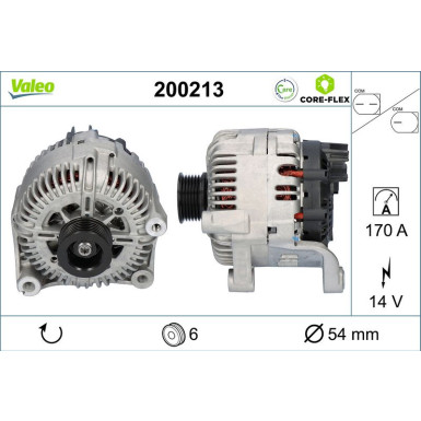 VALEO Generator 200213 VALEO CORE-FLEX VALEO Generator 200213 VALEO CORE-FLEX