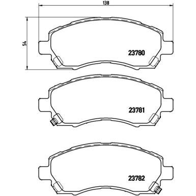 BREMBO Bremsklötze VA P 78 009 BREMBO Bremsklötze VA P 78 009