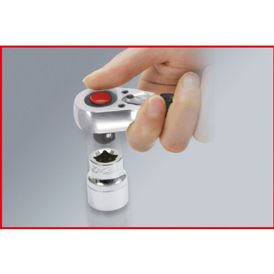 KS TOOLS ERGOTORQUE®Präzisions-Drehmomentschlüssel mit umschaltbarem Ratschenkopf 516.1512