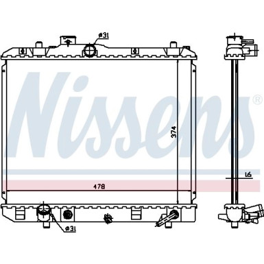 Wasserkühler PKW 630706 Wasserkühler PKW 630706