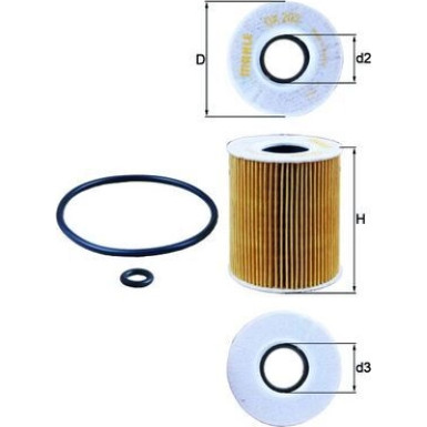MAHLE Ölfilter OX 203D MAHLE Ölfilter OX 203D