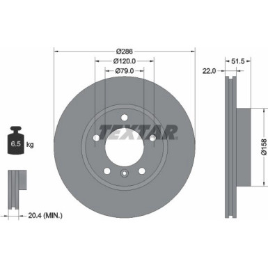 Bremsscheibe Bmw S. 3 (E36, E46), Z3 (E36), Z4 (E85) 1.6-2.8 09.90 PRO+ 92055605