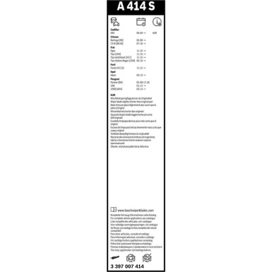 Bosch Scheibenwischer Aerotwin A414S 3397007414 Bosch Scheibenwischer Aerotwin A414S 3397007414