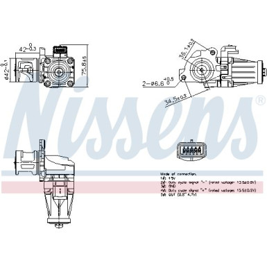 NISSENS AGR-Ventil 98376 NISSENS AGR-Ventil 98376