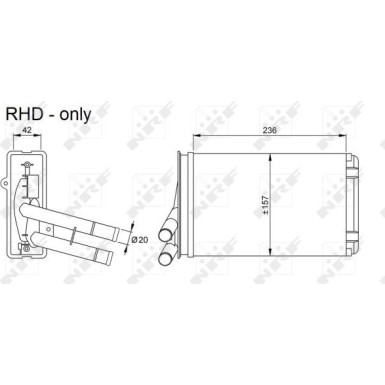 NRF Heizkörper 54302 NRF Heizkörper 54302