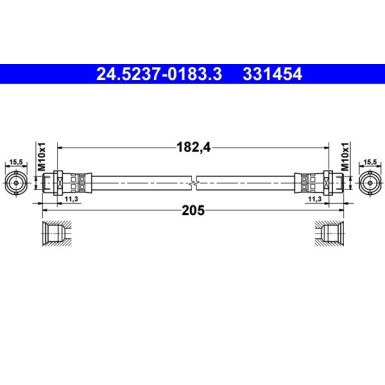 Bremsschlauch 24.5237-0183.3
