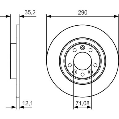 Bremsscheibe 0 986 479 C25 Bremsscheibe 0 986 479 C25