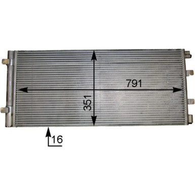 Kondensator, Klimaanlage BEHR AC 776 000S