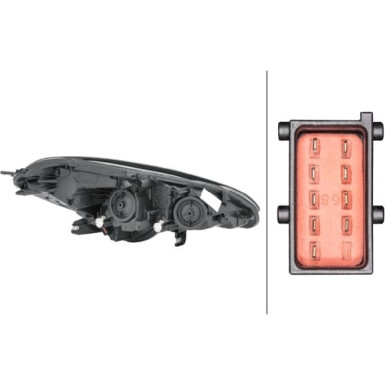 SCHEINWERFER L H7/H7/LED HELLA OPEL CORSA E 9,14-6,19 1EF 011 830-051