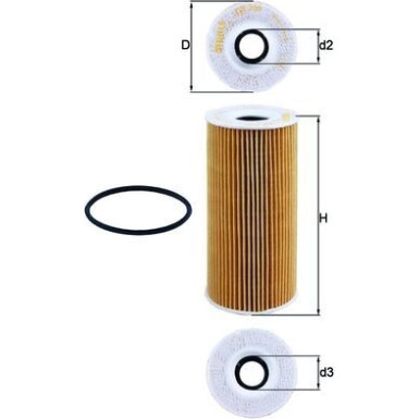 MAHLE Ölfilter OX 366D