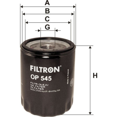 FILTRON Ölfilter OP 545 FILTRON Ölfilter OP 545