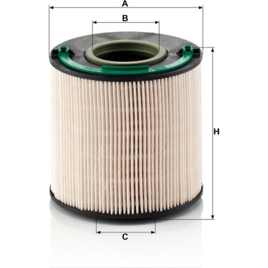 Mann & Hummel Kraftstofffilter PKW VW Touareg V10 02 PU 1040 X
