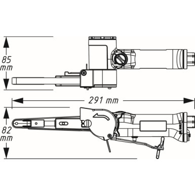 HAZET Bandschleifer (Druckluft) 9033N-4 HAZET Bandschleifer (Druckluft) 9033N-4