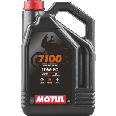 Motul 7100 Road / Off Road /Adventure 4T MA2 10W-60 4 Liter 7100 10W-60 4T 104101