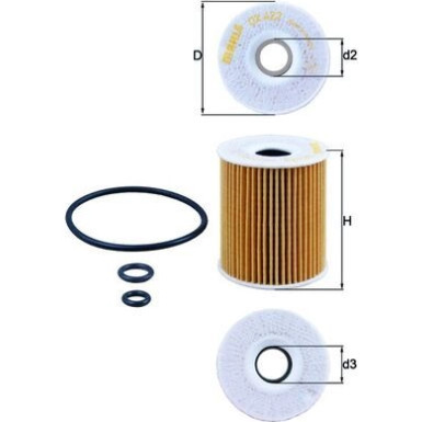 MAHLE Ölfilter OX 422D MAHLE Ölfilter OX 422D