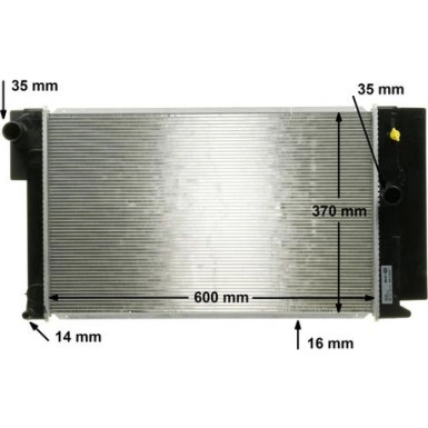 Kühler, Motorkühlung BEHR CR 1078 000S