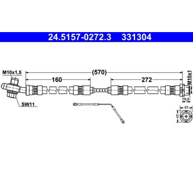 Bremsschlauch 24.5157-0272.3