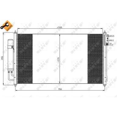 Kondensator, Klimaanlage 35878 Kondensator, Klimaanlage 35878
