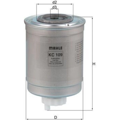 MAHLE Kraftstofffilter KC 109