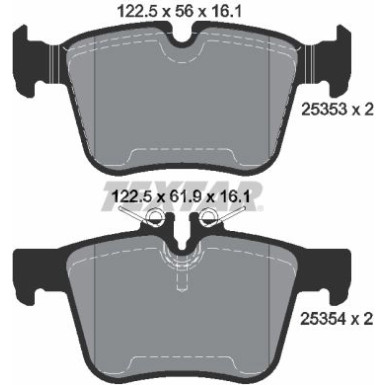 Bremsbelagsatz Db T. W205 1.6-3.0 14 2535301 Bremsbelagsatz Db T. W205 1.6-3.0 14 2535301