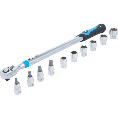 BGS Drehmomentschlüssel-Satz Abtrieb Innenvierkant 12,5 mm (1/2 ) 40 - 200 Nm 11-tlg 2865