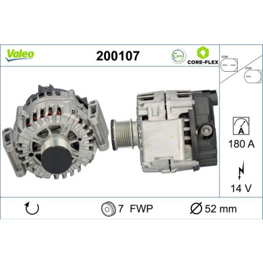 VALEO Generator 200107 VALEO CORE-FLEX